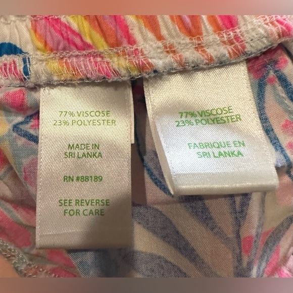 Lilly Pulitzer NWT Katia Shorts Small Resort White Rain Forest Retreat Size XXS - Picture 8 of 9